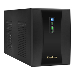 Источник бесперебойного питания Exegate EX292615RUS ИБП ExeGate SpecialPro UNB-3000.LED.AVR.2SH.4C13.RJ.USB &lt;3000VA / 1800W,LED, AVR,2*Schuko+4*C13,RJ45 / 11,USB, металлический корпус, Black&gt;
