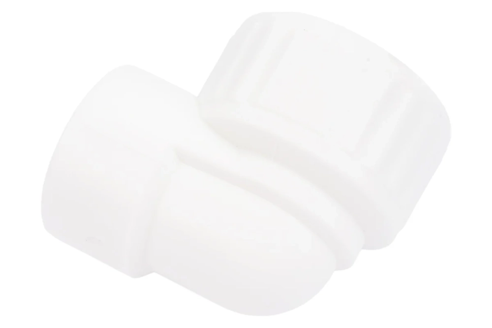 Комбинированный угольник PP-R белый, 20х3/4 дюйма ВР