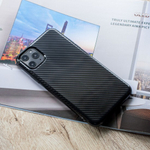 Чехол ТПУ карбон глянцевый для iPhone 11 Pro Max, 011457 Красный