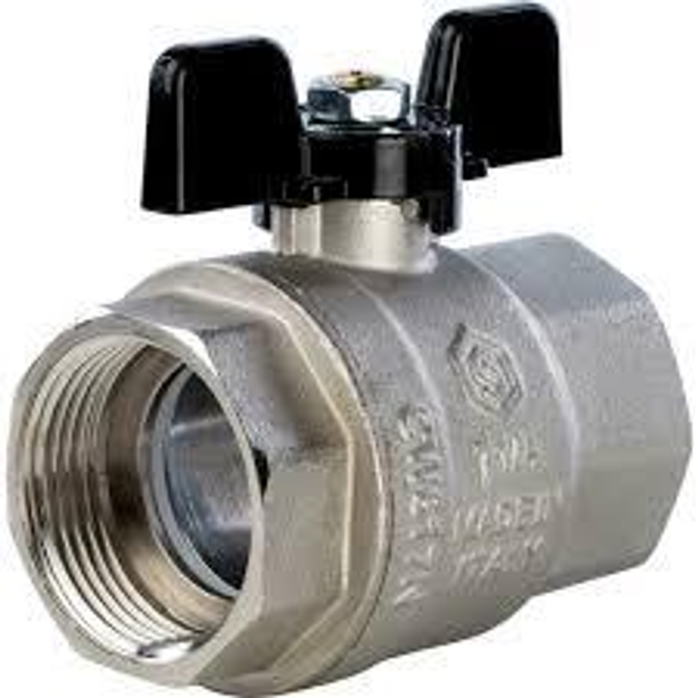 STOUT Кран шаровой полнопроходной, ВР/ВР, ручка бабочка 1*