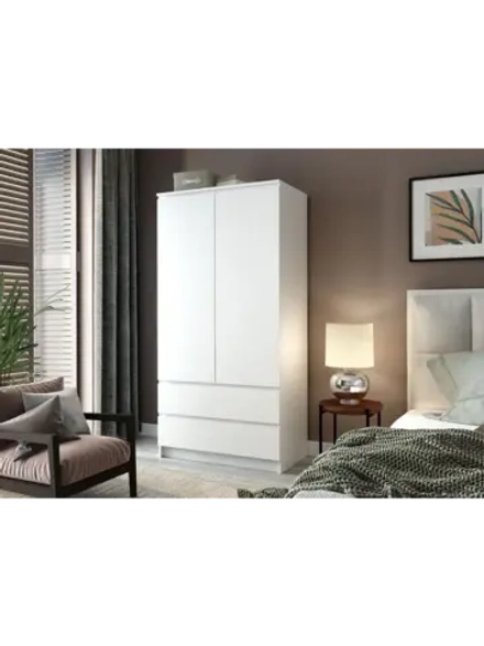 Шкаф для одежды распашной с полками 90х50х180 см Мори