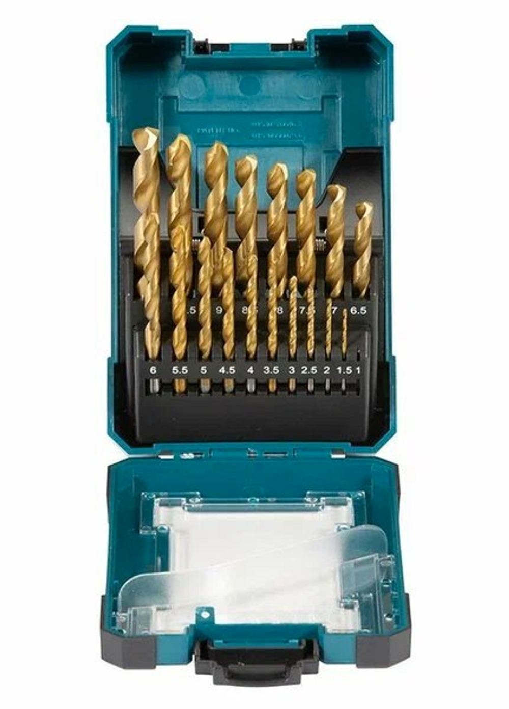 Набор сверл по металлу HSS-TiN Economy, 19 шт. (1-10 мм) Makita D-72229 Металл HSS TiN Набор 1,0 – 10 мм шаг 0,5 мм 19 шт.