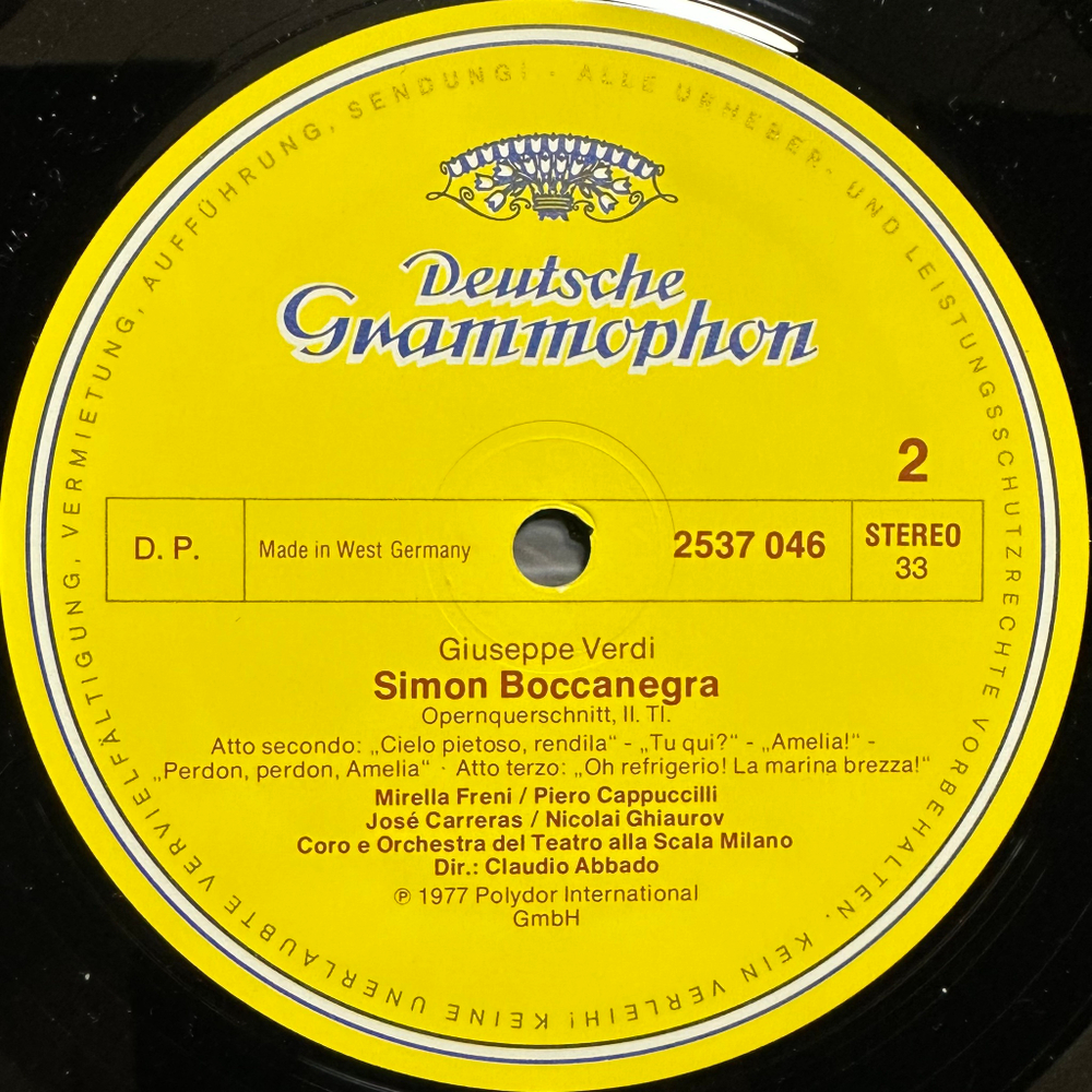 Верди - Симон Бокканегра (Германия 1977г.)