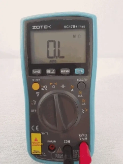 Универсальный мультиметр ZOTEK VC17B+ ZOIY, Цифровой, автоматические диапазоны 6000 отсчетов True RMS