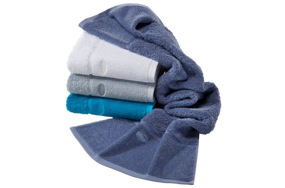 Элитное полотенце махровое Eco Energy синее от Vossen