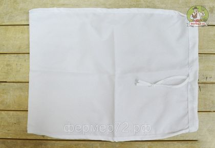 Мешок лавсановый, шнурок, отжим творога, сырного зерна 40х30 см, (V-6 л)