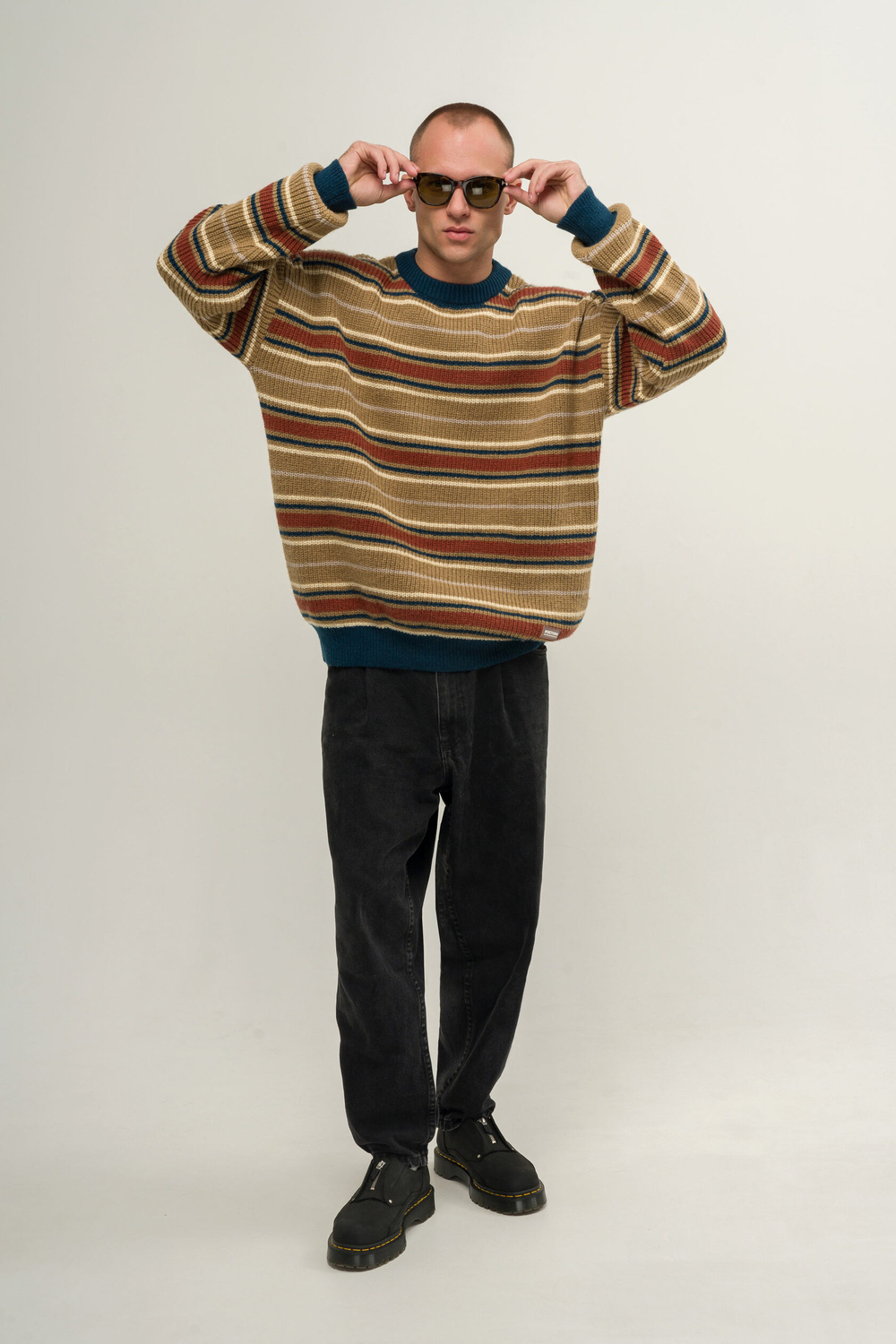 Свитер KUL'TURA "STRIPES" Бежевый