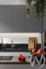 Кухня "Сиэль Инь Ян" монблан софт (корпус дуб кальяри)