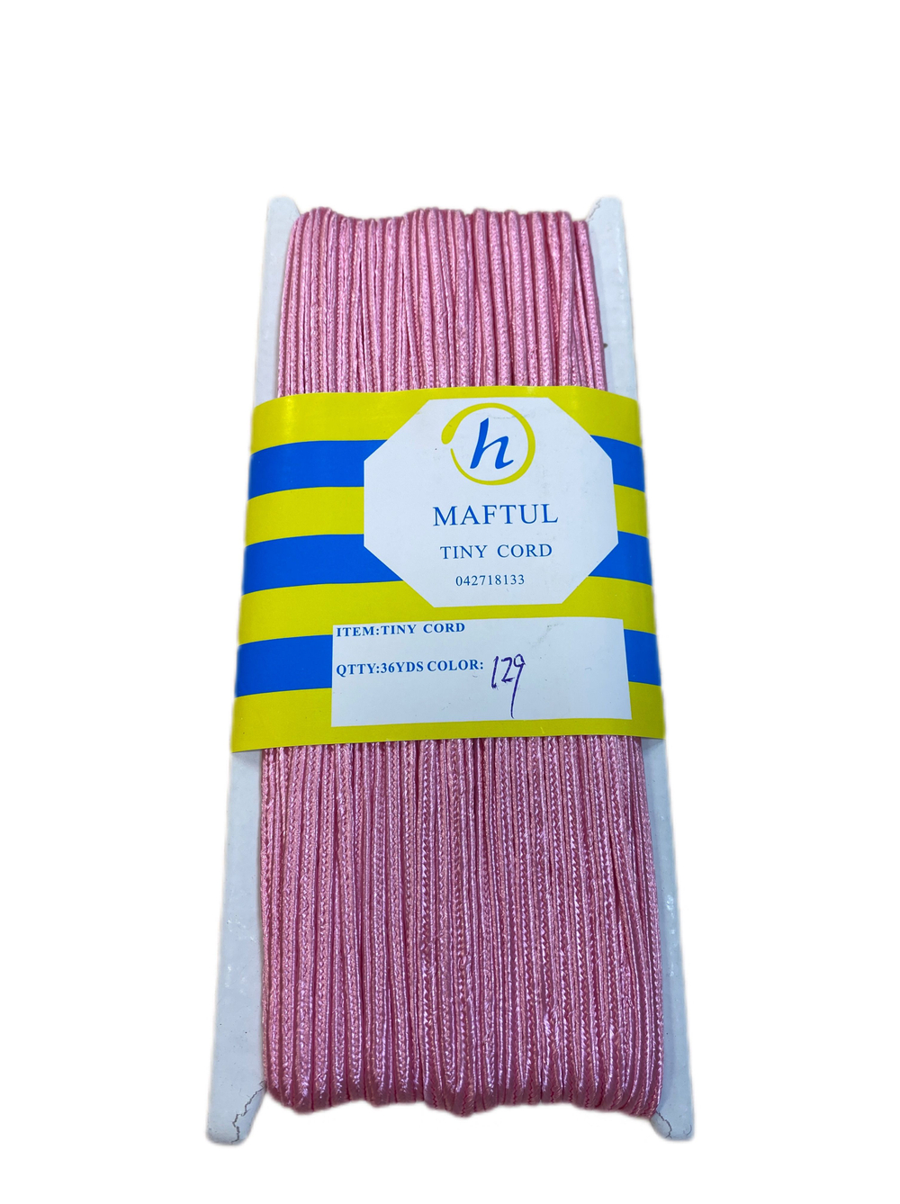 Сутаж атласный 1 уп - 32м цвет розовый