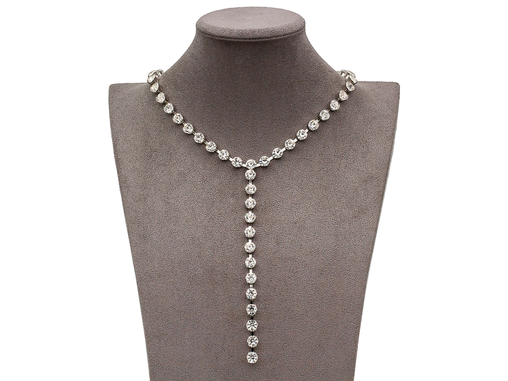 Колье-галстук со стразами 6,5мм Колье-галстук со стразами 6,5мм