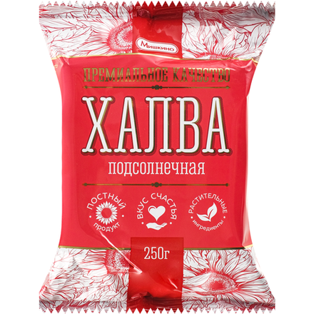 Халва подсолнечная Мишкино 250 гр
