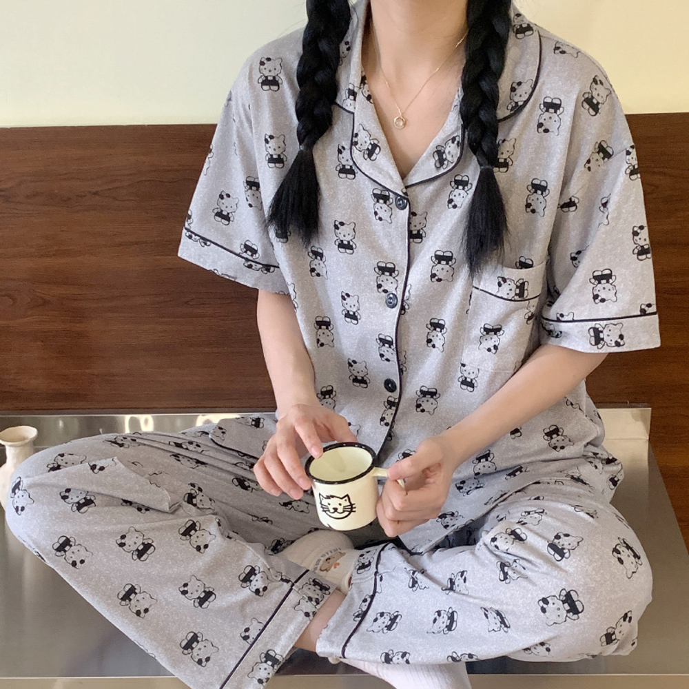 [m]Пижама штаны+шорты+рубашка 1475