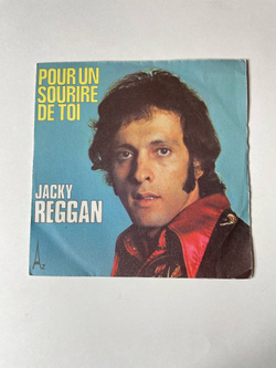 Винтажная виниловая пластинка LP Jacky Reggan Pour Un Sourire De Toi (France 1974) 7 дюймов