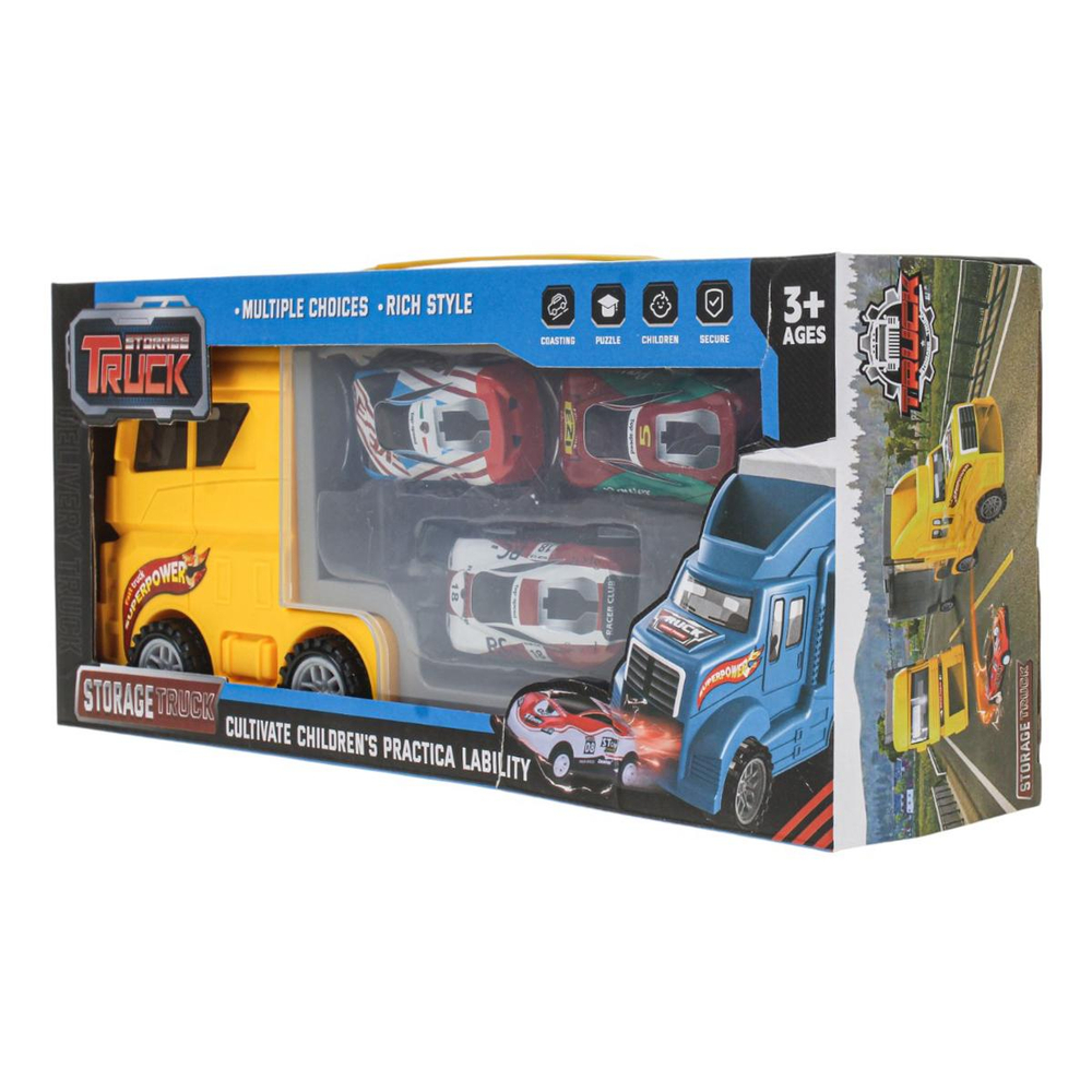 Автовоз +3 машинки, в ассорт. коробка F3555-13