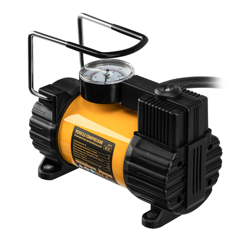 Компрессор автомобильный AC-37, 12 В, 7 атм., 37 л/мин, автомоб. предохранитель// Denzel