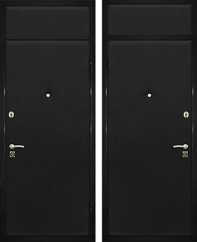 Квартирная дверь с фрамугой вверху - 1252