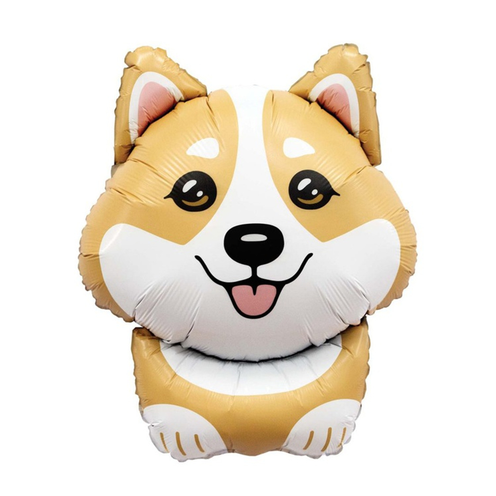 Шар Фольгированный Корги (Коричневый)