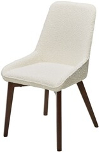 Стул CRISTIAN White A2635-1A, букле / орех, ®DISAUR