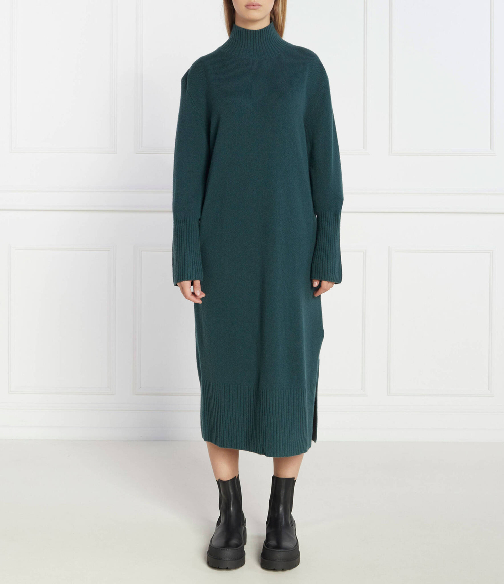 Хлопковое платье Pepe Jeans London - темно-зеленый(PL953386)