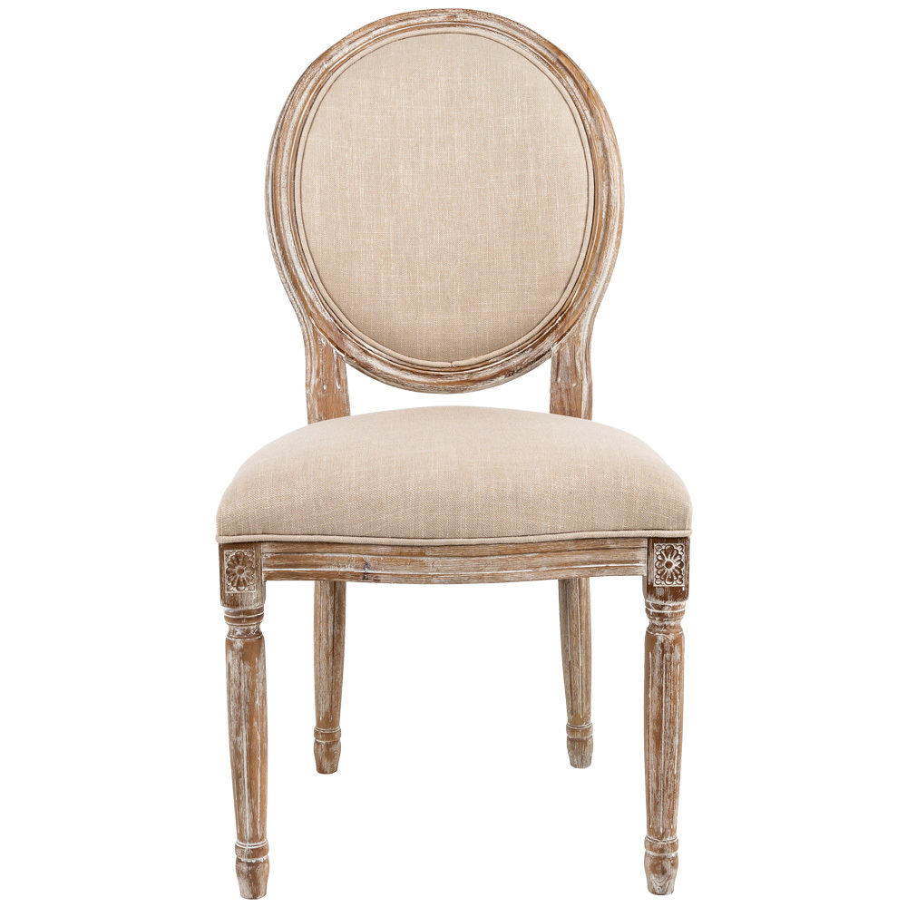 Стул Луи - Крем-брюле лен лесной орех Объект мечты