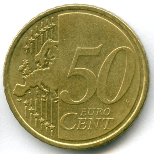 50 евроцентов 2008 год. Кипр. Регулярный выпуск. Нордик XF+