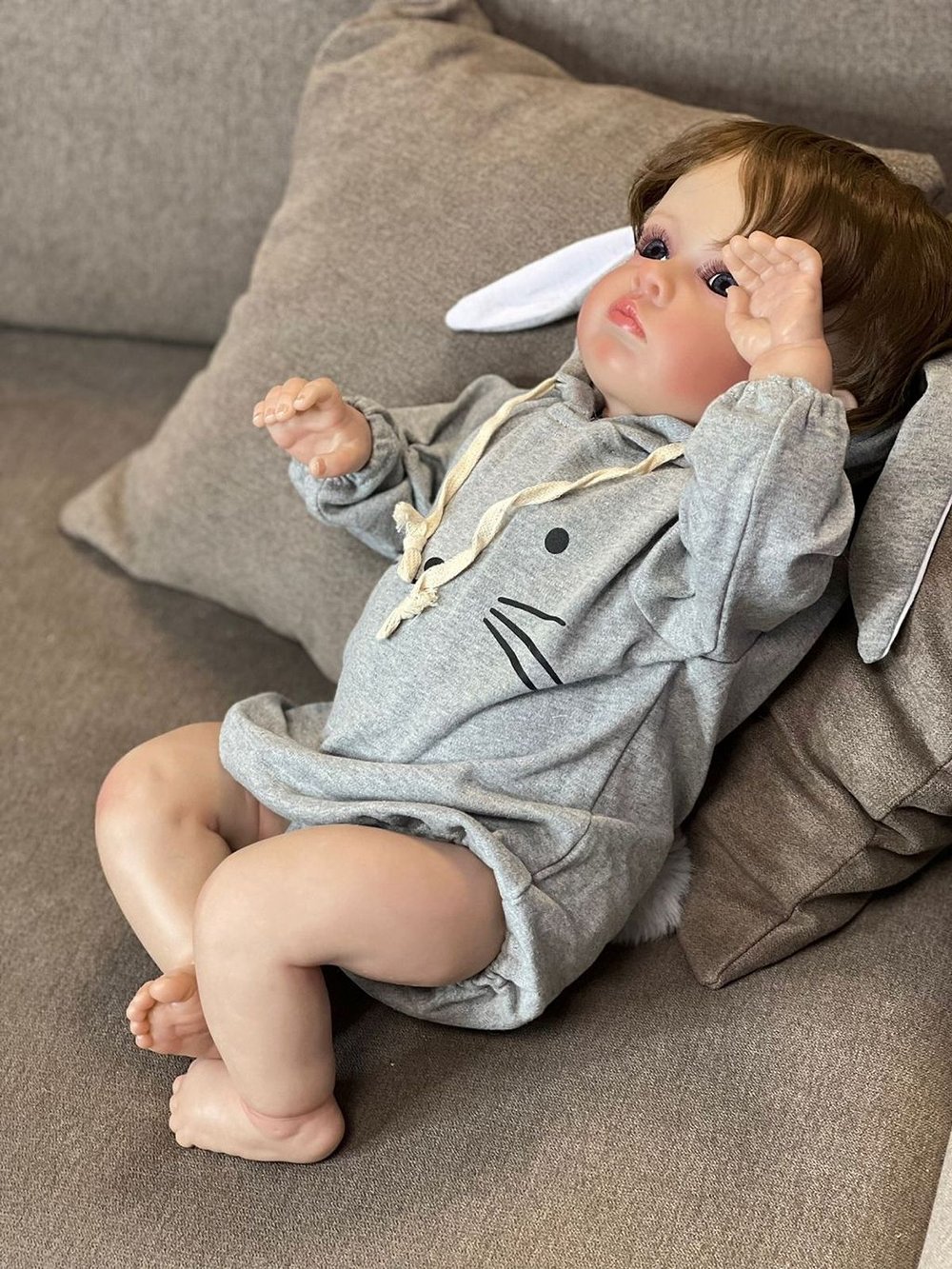 Кукла Реборн мягконабивная 60см в пакете (FA-159)