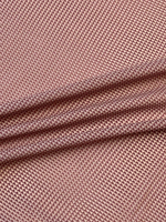Шелк шифон Loro Piana розовый с геометричным принтом