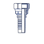 Фитинг DN 16 ORFS (Г) 1 (накидная гайка)