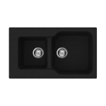 Мойка Omoikiri Maru 86-2-BL Tetogranit | Черный