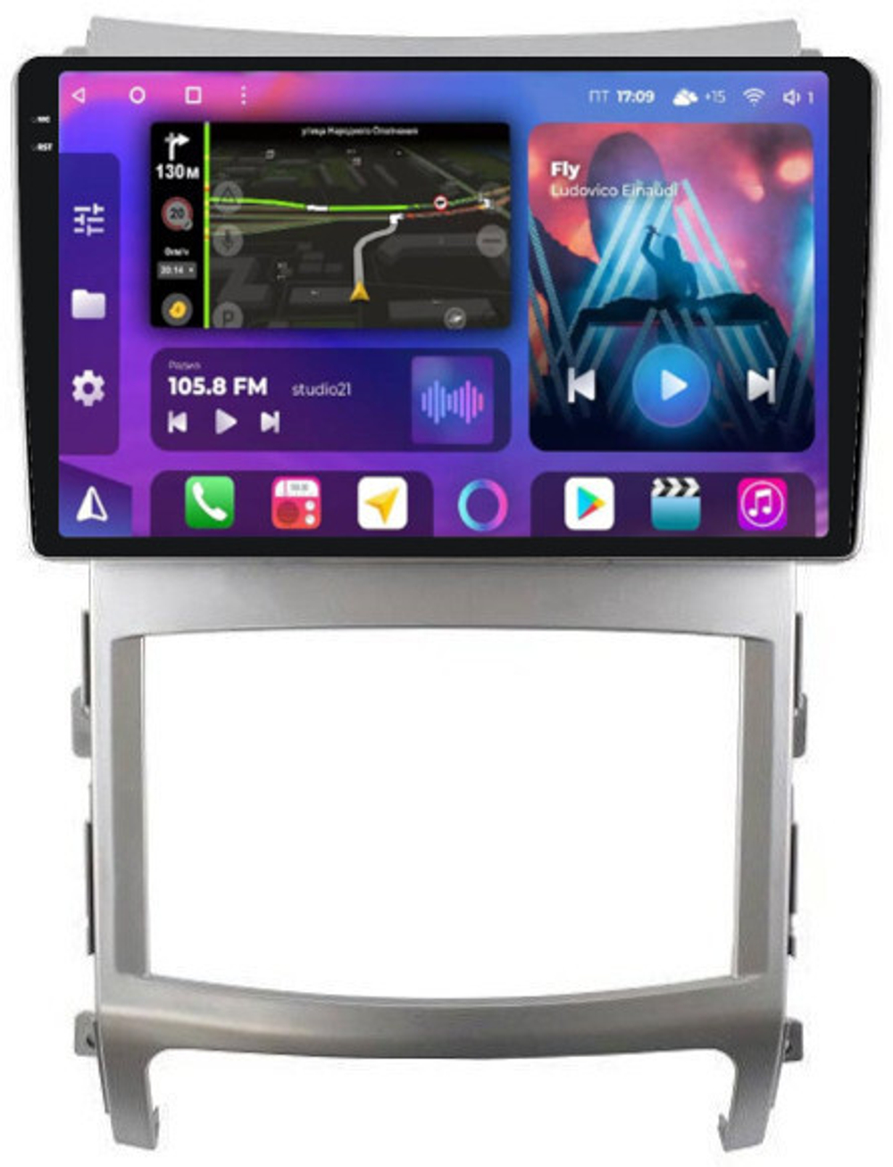 Магнитола для Hyundai ix55 2009-2013 - FarCar BM437M-2K монитор 9.5" 2K QLED на Android 14, TS10, 4+32Гб, CarPlay, 4G SIM-слот