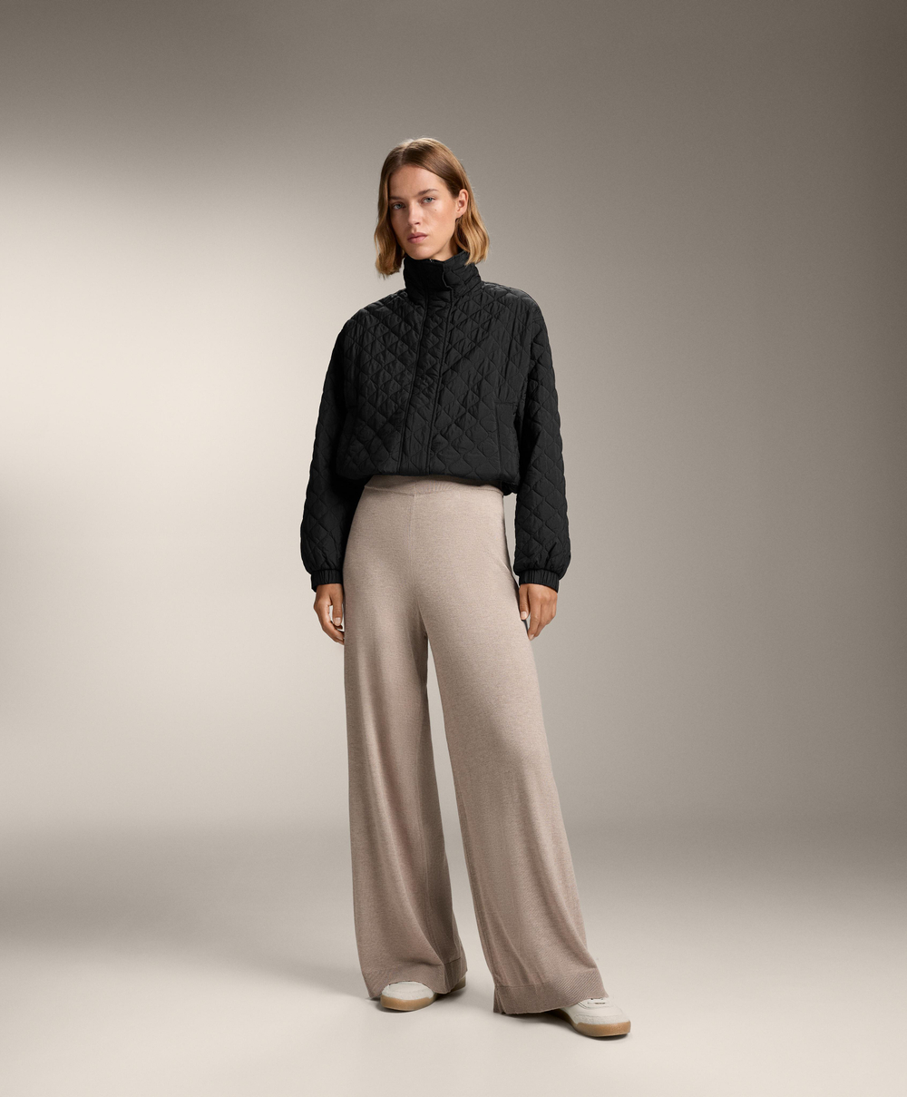 OYSHO Брюки прямого кроя с кашемиром, светло-коричневый