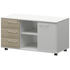 Креденция левая KZT-62L Кронберг/Белый 1200x568x648 Кортез