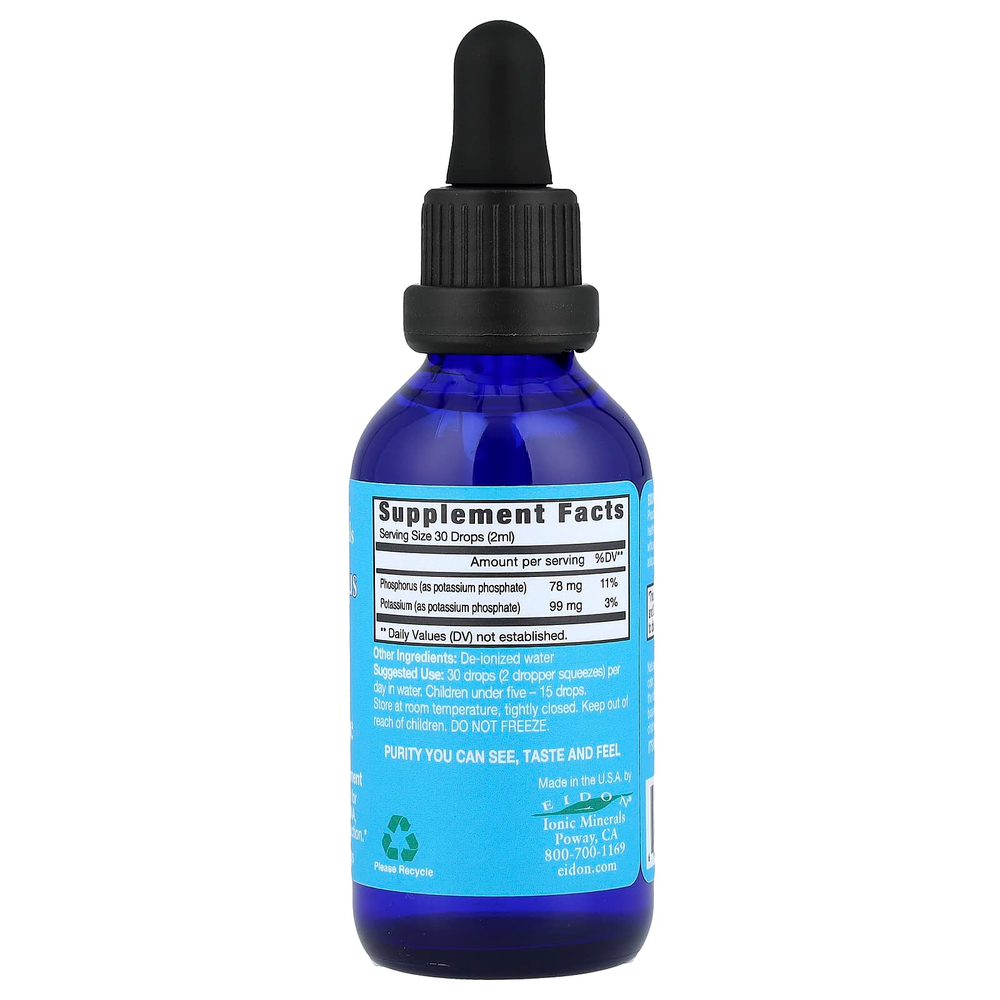 Eidon Ionic Minerals, Фосфор, жидкий концентрат, 60 мл (2 унции)