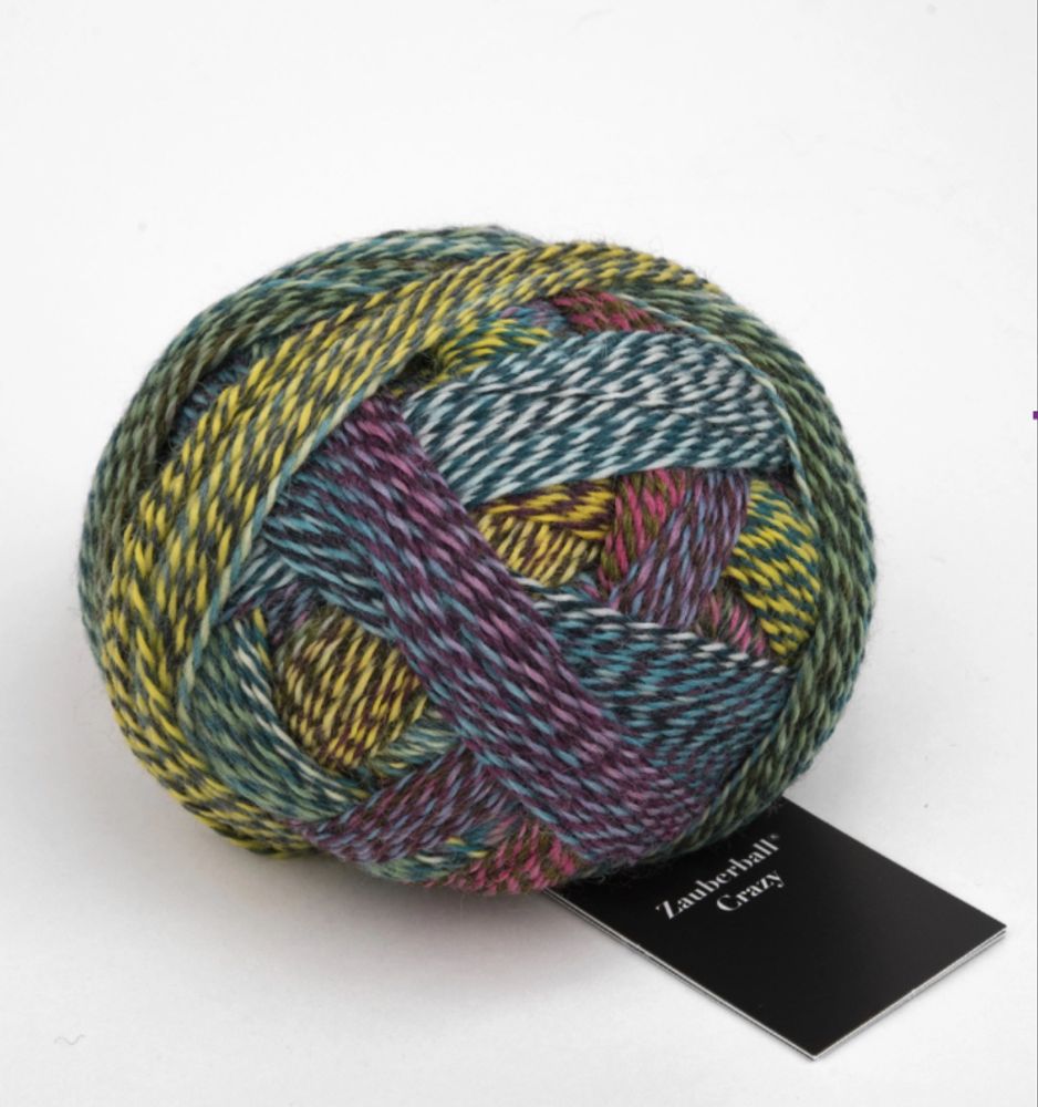 Пряжа Crazy Zauberball (2389/Вечеринка в честь годовщины), 420м/100гр