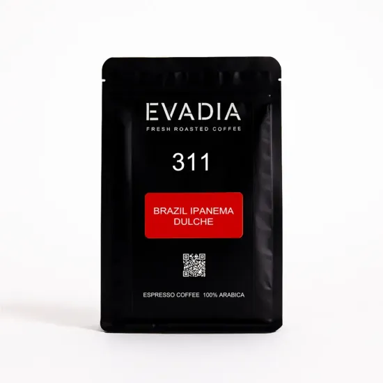 Кофе EvaDia 311 БРАЗИЛИЯ ИПАНЕМА ДУЛЬЧЕ 100% arabica по 250г