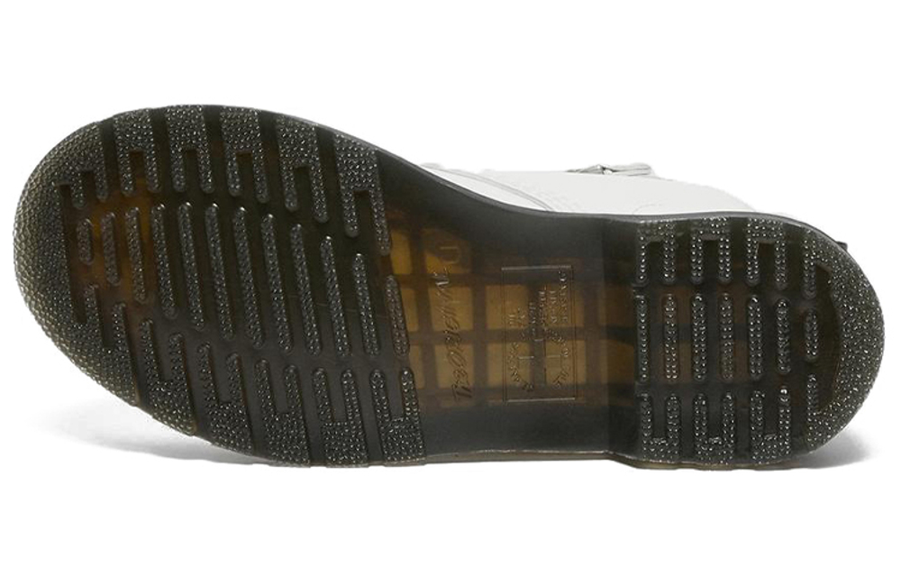 Dr. Martens 1460 Pascal Chain Leather Lace Up Boot "White" Women"s