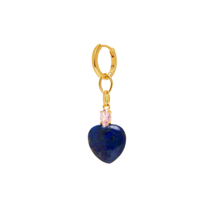 【WILHELMINA GARCIA】 GOLD HEART EARRING PURPLE Heart Earring – Wilhelmina Garcia