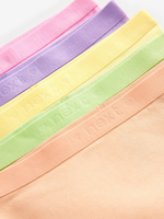 Трусы-шорты удлиненные для девочки Next 407-196, 5 шт., Сиреневый, Розовый, Салатовый