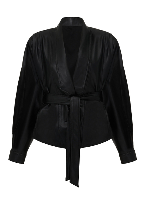 Блейзер из кожи Merlin, черный