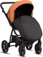 Детская коляска Tutis Leo 3 Plus 4 в 1 с автокреслом Elo Lux EduSky Black и базой 1582280 Orange