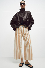 ZW COLLECTION ДЖИНСЫ-КЮЛОТЫ СО СРЕДНЕЙ ЛИНИЕЙ НА ТАЛИИ - ZARA