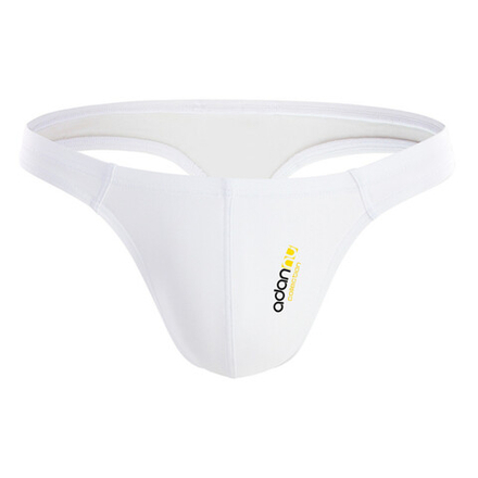 Мужские трусы стринги белые ADANNU AN313-1