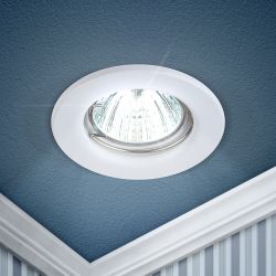 ST1 WH Светильник ЭРА штампованный MR16,12V/220V, 50W белый | Штампованные встраиваемые светильники