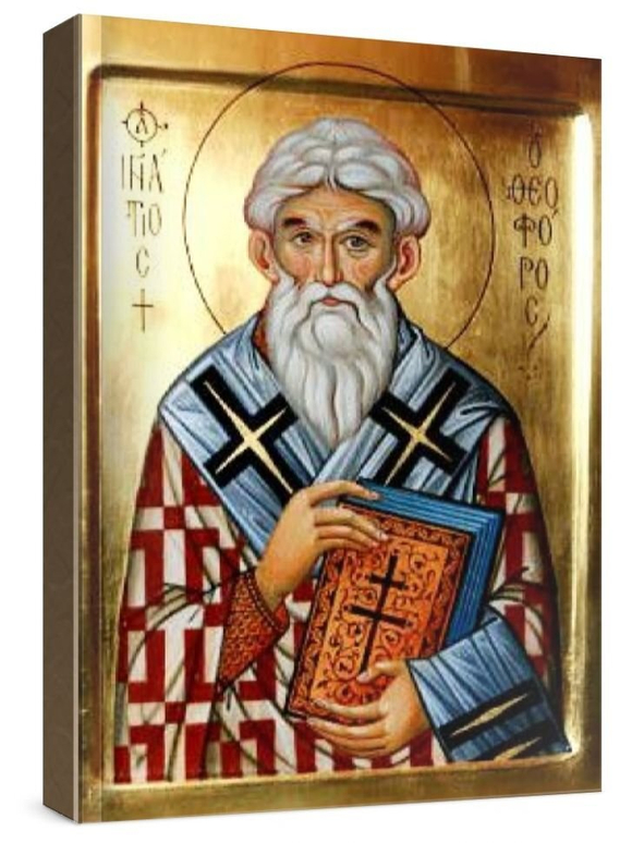 Игнатий Богоносец (рукописная икона)