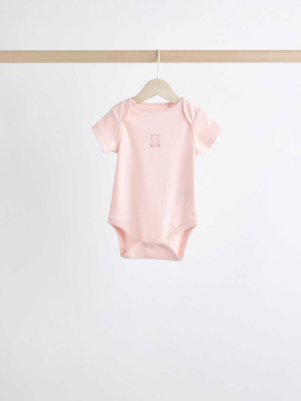 Боди с коротким рукавом для малышей Next N95-308, 5 шт., Молочный, Розовый
