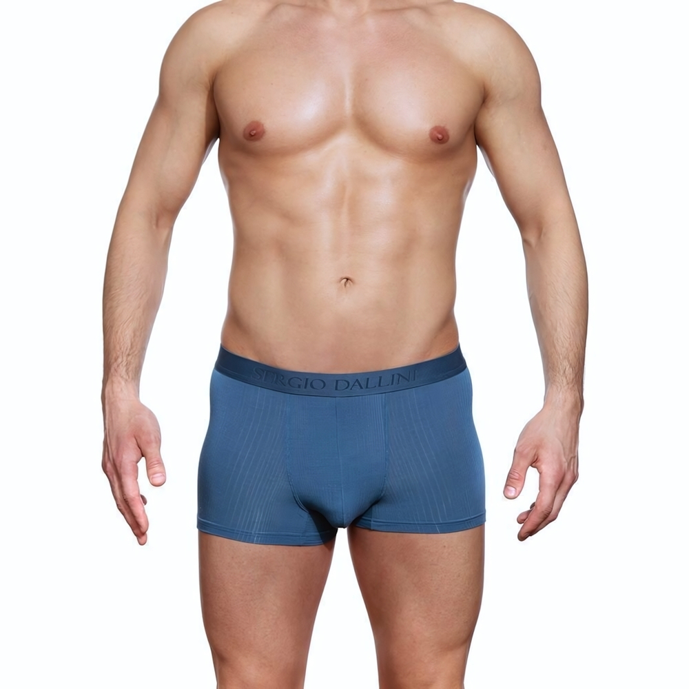 Классические боксеры из тонкого рибана (Размер: XXL) (Цвет: серый)