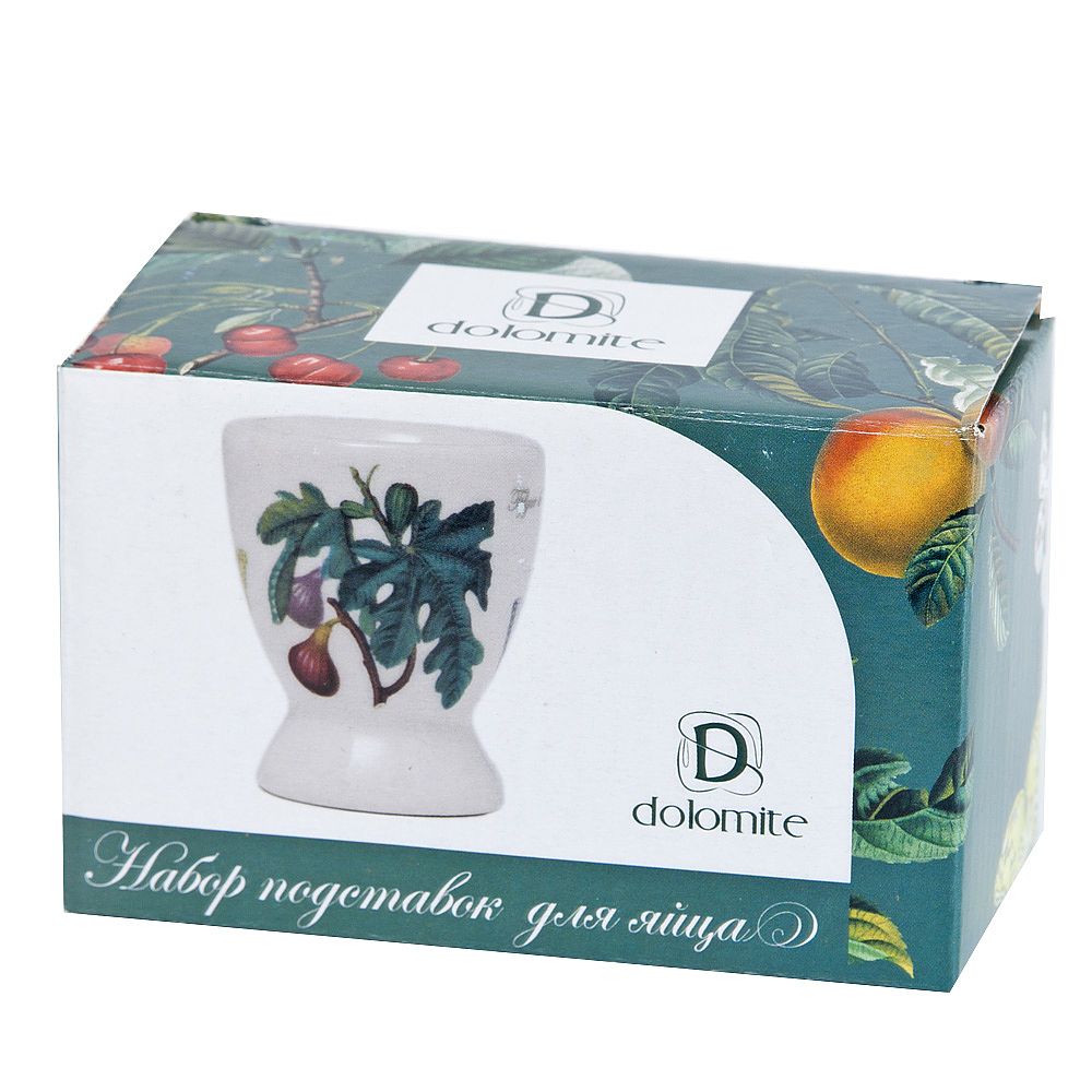 Подставка для яйца, набор 2пр. "  " 5,5*5,5*6,5см. (керамика) (подарочная упаковка)