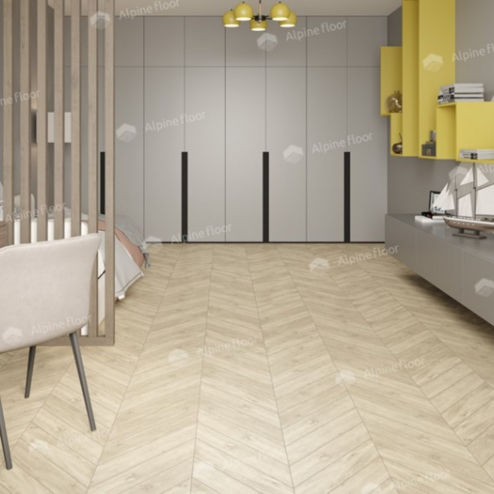Кварцвиниловая плитка Alpine Floor Chevron Alpine ECO 18-7 Сонома