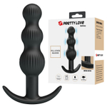 Черный анальный вибростимулятор Sidney - 10,9 см.