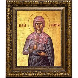Мавра Фиваидская мученица. Икона на холсте.